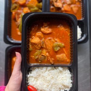 Chicken with Vegetables and Rice <br> 720 Kcal