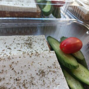 Jebneh with Cucumber and Tomato <br> 300 Kcal