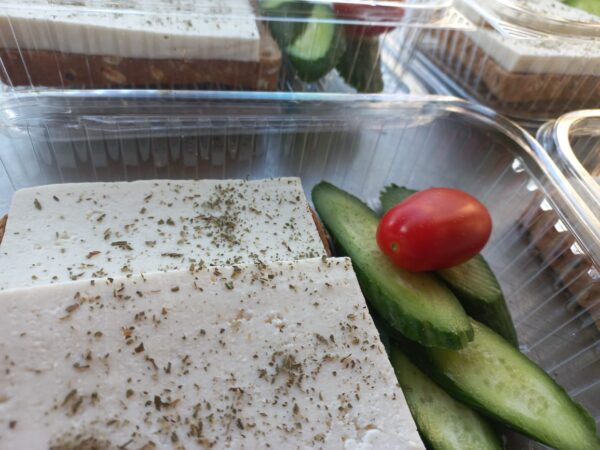 Jebneh with Cucumber and Tomato <br> 300 Kcal