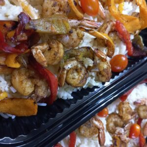 Shrimp Fajita Bowl <br> 700 Kcal